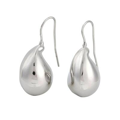 Teardrop Brass Dangle Earrings for Women