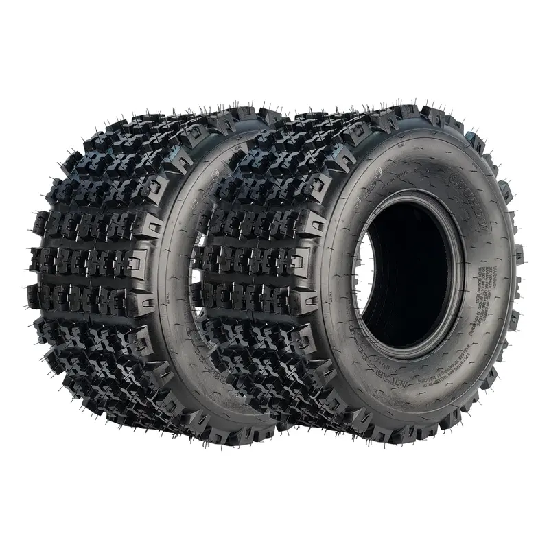 Garvee 20x11x9 ATV Tires 2 Pack Tubeless All Terrain for Trail Desert Mud Dirt Street Sand 6PR Black