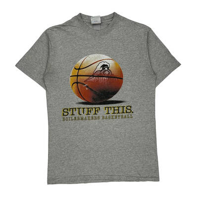 Boilermakers Basketball Champion Graphic T-Shirt - Medium Grey Cotton