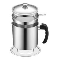 1.6L/55oz Stainless Steel Oil Pot with Filter, Bacon Grease Container, Cooking Oil Canister Kitchen Essential Dishwasher Safe...