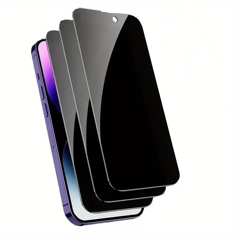 Privacy Phone Screen Protector, 3 Counts Tempered Glass Phone Screen Protective Films, Anti-spy Screen Protector for iPhone ...