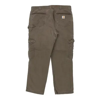 Carhartt Cargo Trousers - 38W 29L Brown Cotton