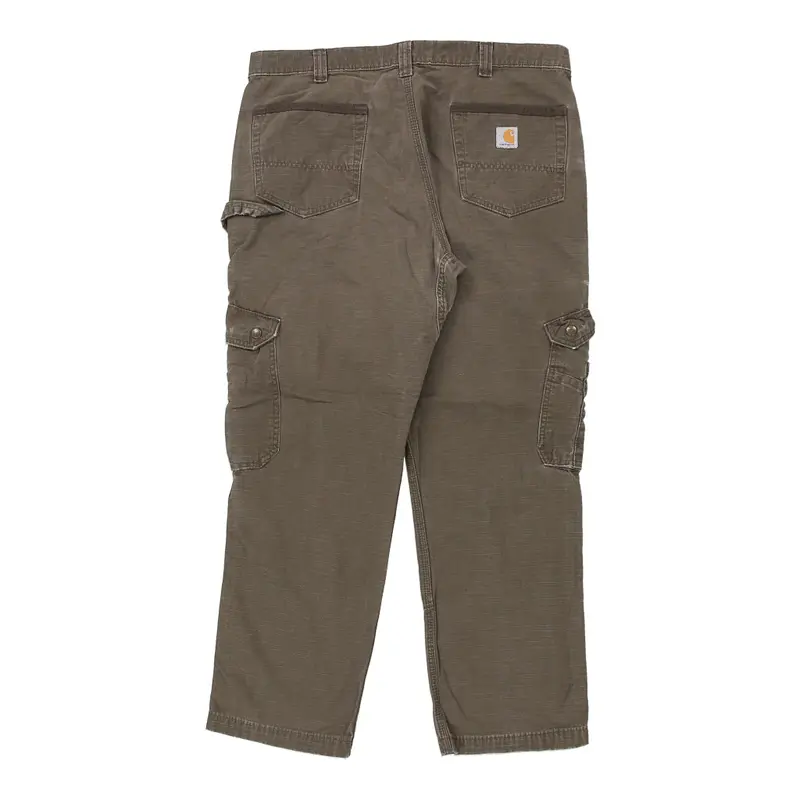 Carhartt Cargo Trousers - 38W 29L Brown Cotton