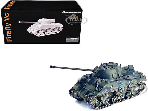 British Sherman Firefly VC Tank 1st Armoured Division, Normandy, France (1944) NEO Dragon Armor Series 1/72 Plastic Model...