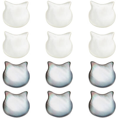 30Pcs 2 Styles Natural Mixed Shell Beads
