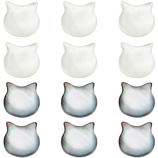 30Pcs 2 Styles Natural Mixed Shell Beads