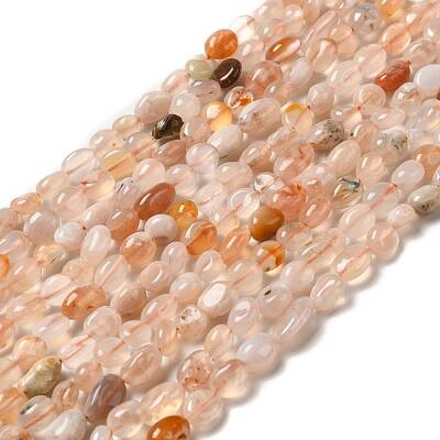 Natural Cherry Blossom Agate Beads Strands