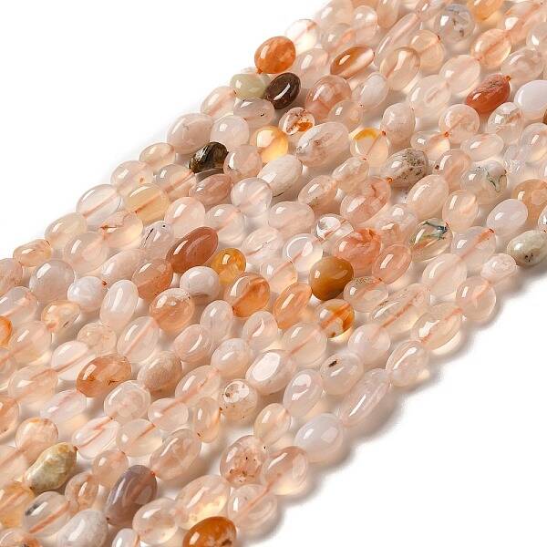 Natural Cherry Blossom Agate Beads Strands