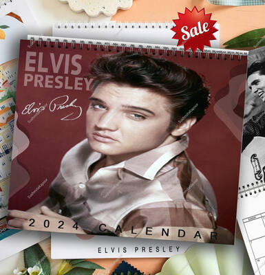 Elvis Wall Calendar 2024 , Elvis Presley 2024 Wall Calendar