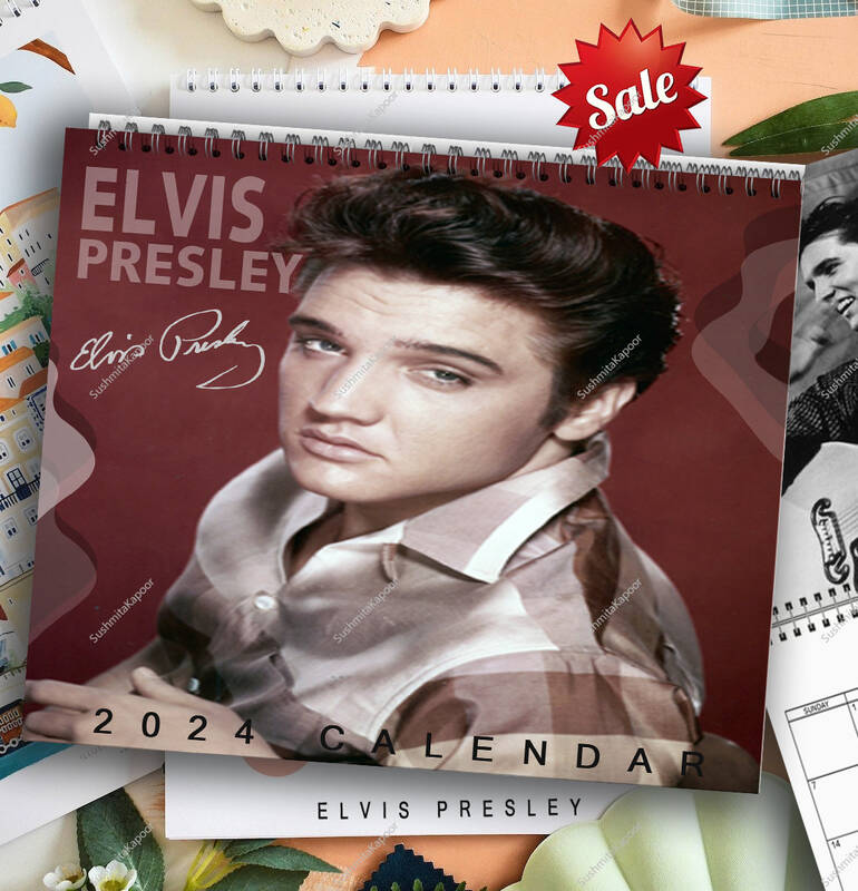 Elvis Wall Calendar 2024 , Elvis Presley 2024 Wall Calendar