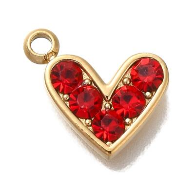 Ion Plating(IP) 304 Stainless Steel Rhinestone Charms