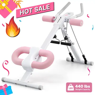 （Live Only）Special Link for Flash sale MERACH Adjustable Ab Trainer Machine with LCD Monitor, Foldable Ab Exercise Machin...