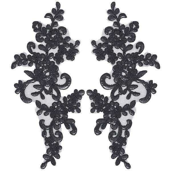 Flower Organgza Polyester Embroidery Ornament Accessories