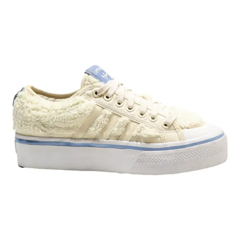 ADIDAS Platform Trainers Beige Synthetic Womens UK 8
