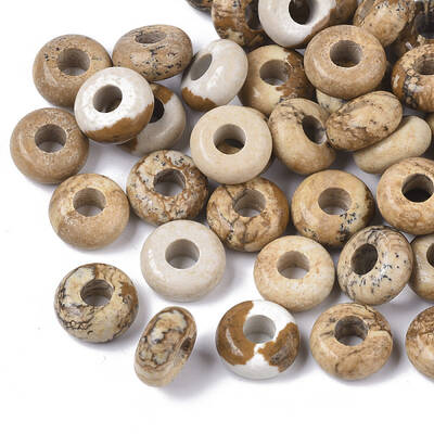Natural Picture Jasper Bead