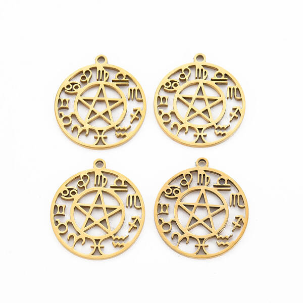 201 Stainless Steel Hollow Pendants