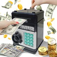 Mini ATM Coin Piggy Bank, Cash Coin Can ATM Bank, Electronic Coin Money Bank for Kids Age 3-12, Money Savings Box, perfect Bi...