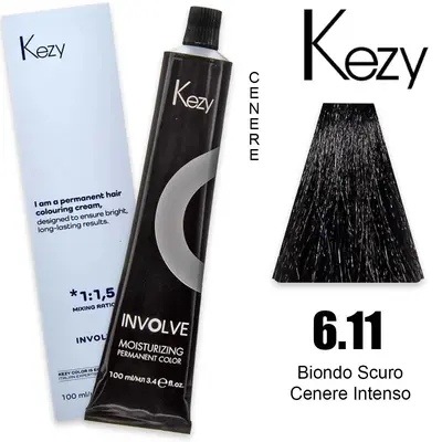 Kezy Involve Color 100 Ml Biondo Scuro Cenere Intenso 6.11