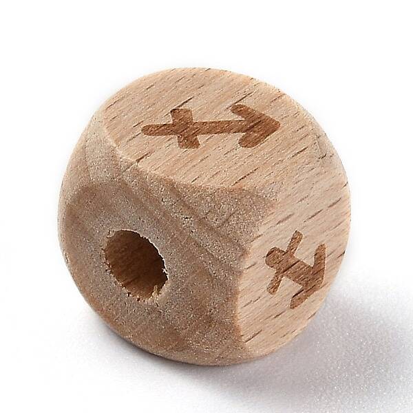 Natural Wood Constellation Beads