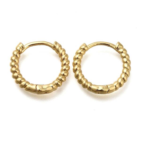 Rack Plating Brass Hoop Earrings