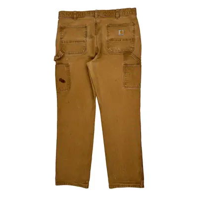 Carhartt Carpenter Trousers - 37W 32L Brown Cotton | Size: 37″ waist