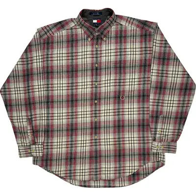 Tommy Hilfiger Plaid Check Shirt - XL - Multicoloured Cotton