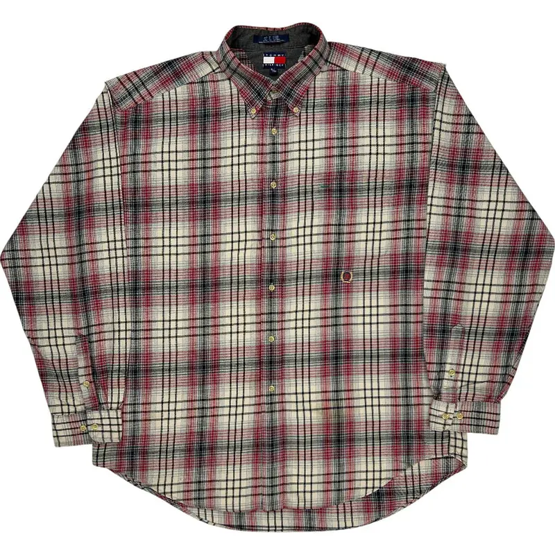 Tommy Hilfiger Plaid Check Shirt - XL - Multicoloured Cotton