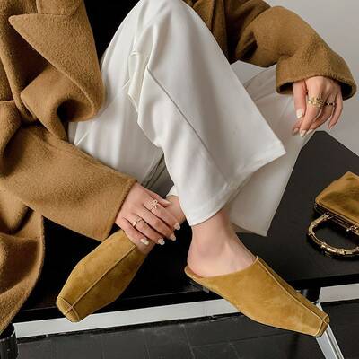 CHIKO Haisley Square Toe Block Heels Clogs/Mules Shoes