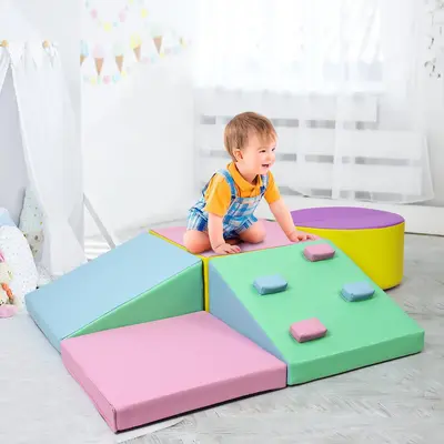 Garvee Foam Climbing Blocks for Toddlers and Preschoolers - Soft Climbing Indoor Set - Active Play Set for Climbing, Crawling...