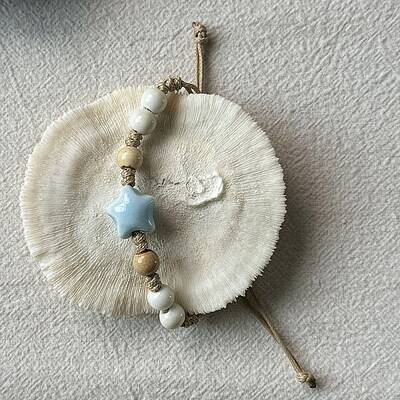 Star Ceramic Beads Braided Bead Bracelets