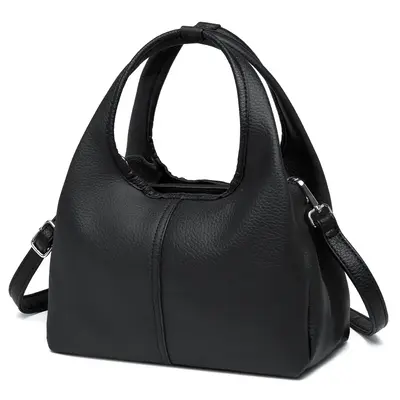 Myhozee Small Tote Bag for Women Fall & Winter Trendy Shoulder Handbag Pebble PU Leather Top-handle Satchel Bag Crossbody Tot...