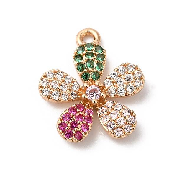 Brass Micro Pave Cubic Zirconia Pendant