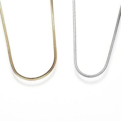 304 Stainless Steel Snake Chain Necklaces