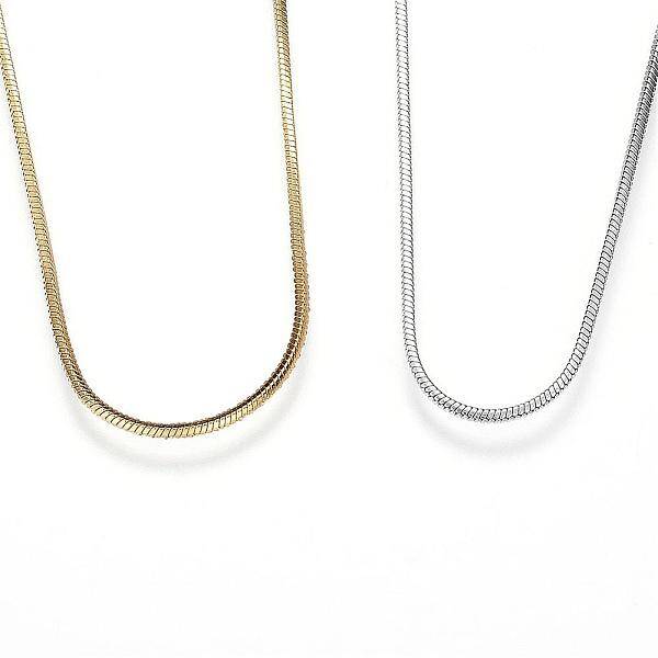 304 Stainless Steel Snake Chain Necklaces