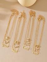 Fashion Constellation Design Anklet for Women & Girls (3pcs), New Fashion Chains Jewelry for Party, Daily Clothing Decor, Tre...