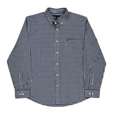 Tommy Hilfiger Checked Shirt - Large Blue Cotton | Size: large
