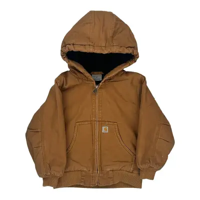 Age 4 Carhartt Jacket - 2XS Brown Cotton
