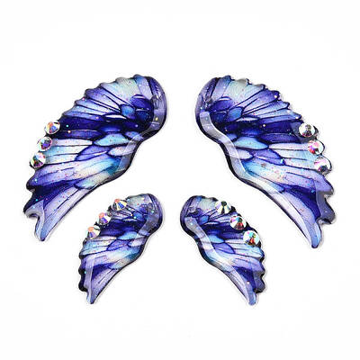 Epoxy Resin Wing Pendants