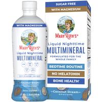 MaryRuth's Liquid Nighttime Multimineral - NO Melatonin - Bedtime Routine - Magnesium - Calcium - Zinc - Sugar Free - Vegan -...