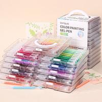 45/72/99 Colors Gel Pen Set, 1 Set Gel Pen with Storage Box, Large Capacity Ink Pen, Coloring Markers, Art Supplies for Diary...
