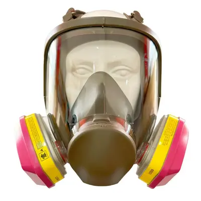 Reusable Anti-fog Anti-poison Mask with 2 Upgraded High-efficiency Filters, Dust-proof Anti-gas Full Face Mask, Suitable for ...