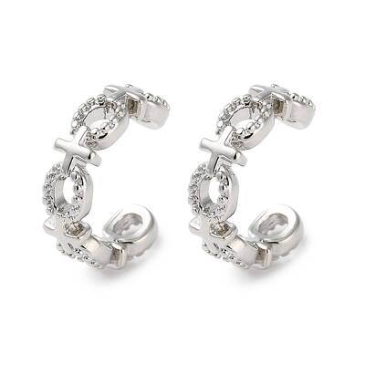 Rack Plated Brass Cuff Earring