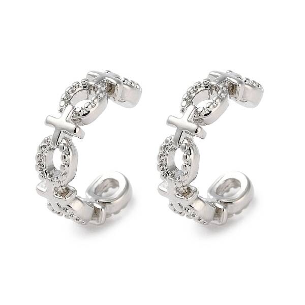 Rack Plated Brass Cuff Earring