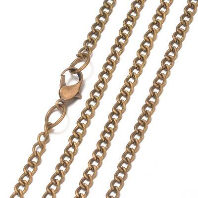 Iron Curb Chain Necklace Making