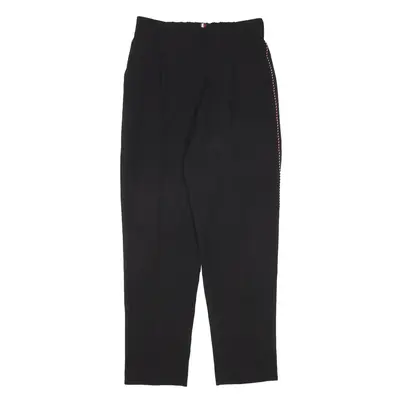 TOMMY HILFIGER Pleated Trousers Black Regular Mom Womens W25 L26