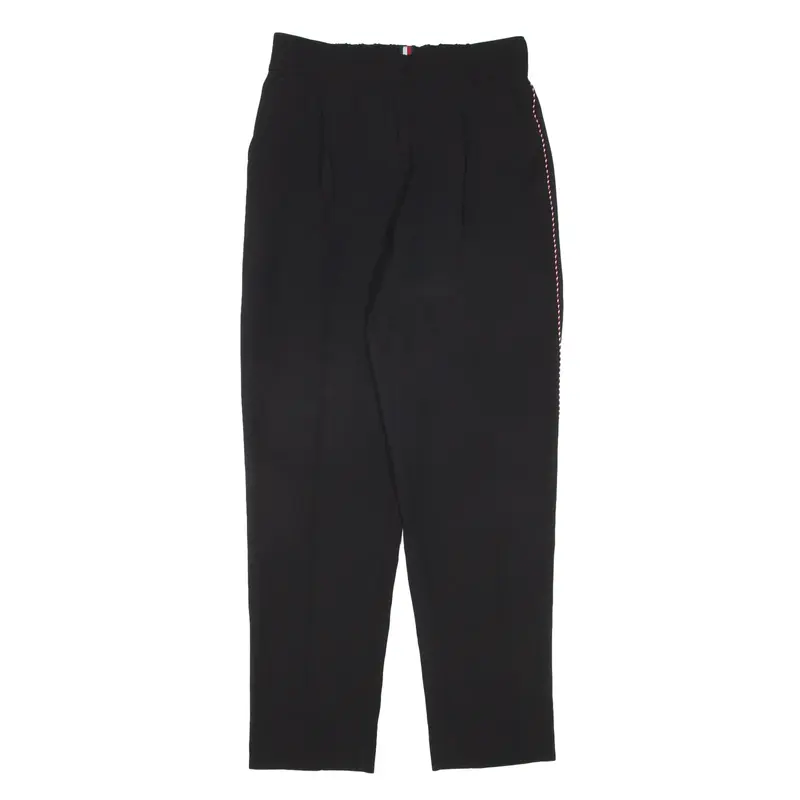 TOMMY HILFIGER Pleated Trousers Black Regular Mom Womens W25 L26