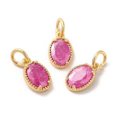 Real 18K Gold Plated Brass Micro Pave Cubic Zirconia Pendants