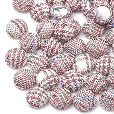 Handmade Cloth Fabric Covered Cabochons