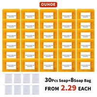 Natural Lemon Turmeric Kojic Acid Soap — Handmade Organic Brightening Body Wash & Foaming Bar for Glowing, Even-Toned Skin ...
