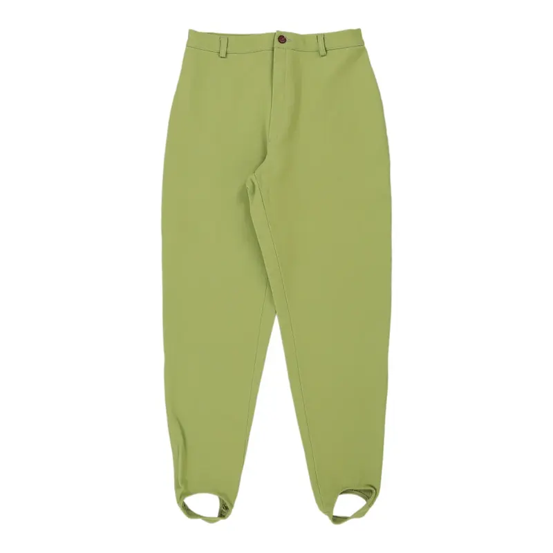 Brugi Trousers - 32W UK 14 Green Cotton | Size: UK 14